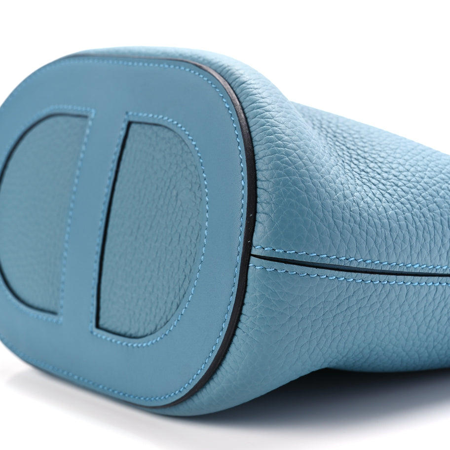 Hermes Taurillon Clemence Swift In-The-Loop 18 Blue Jean Image 9