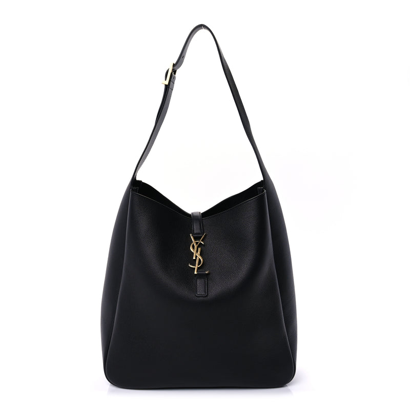  Saint Laurent Supple Calfskin Large Le 5 A 7 Soft Hobo Black