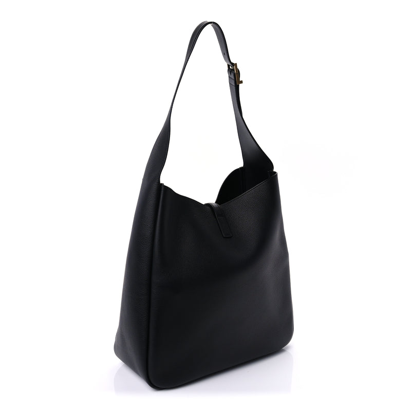  Saint Laurent Supple Calfskin Large Le 5 A 7 Soft Hobo Black
