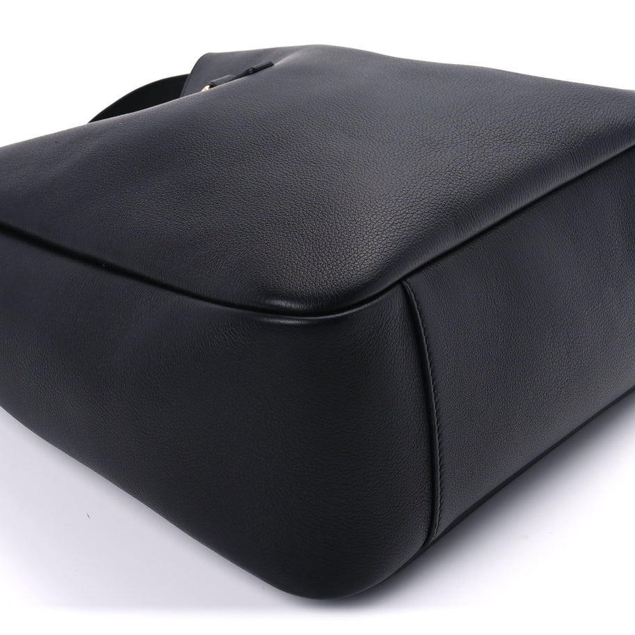 Saint Laurent Supple Calfskin Large Le 5 A 7 Soft Hobo Black Image 7