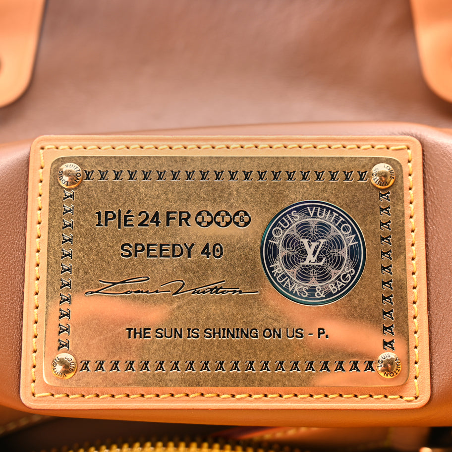 Louis Vuitton Calfskin Monogram Speedy P9 Bandouliere 40 Jaune Mat Image 5