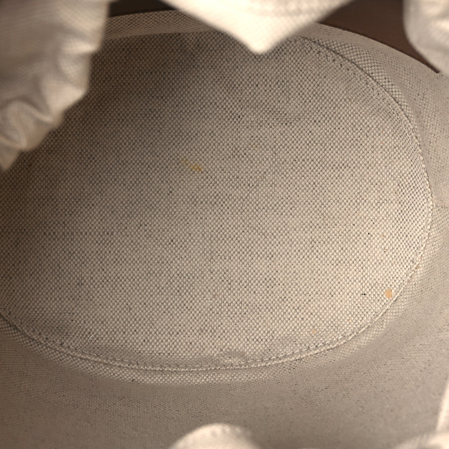 Gucci Raffia Calfskin Woven Mini Bucket Bag Brown Image 4