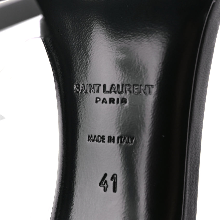 Saint Laurent Calfskin Opyum 110 Sandals Black Image 10