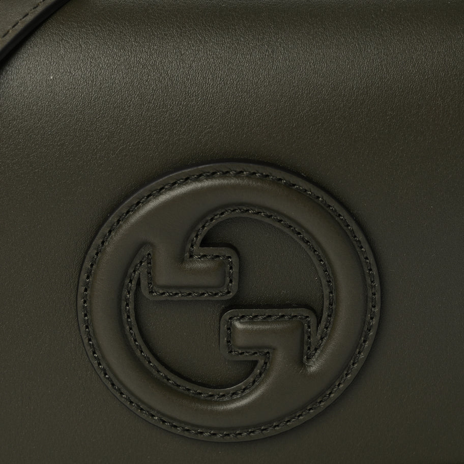 Gucci Roxy Calfskin Medium Blondie Top Handle Bag Green Image 4