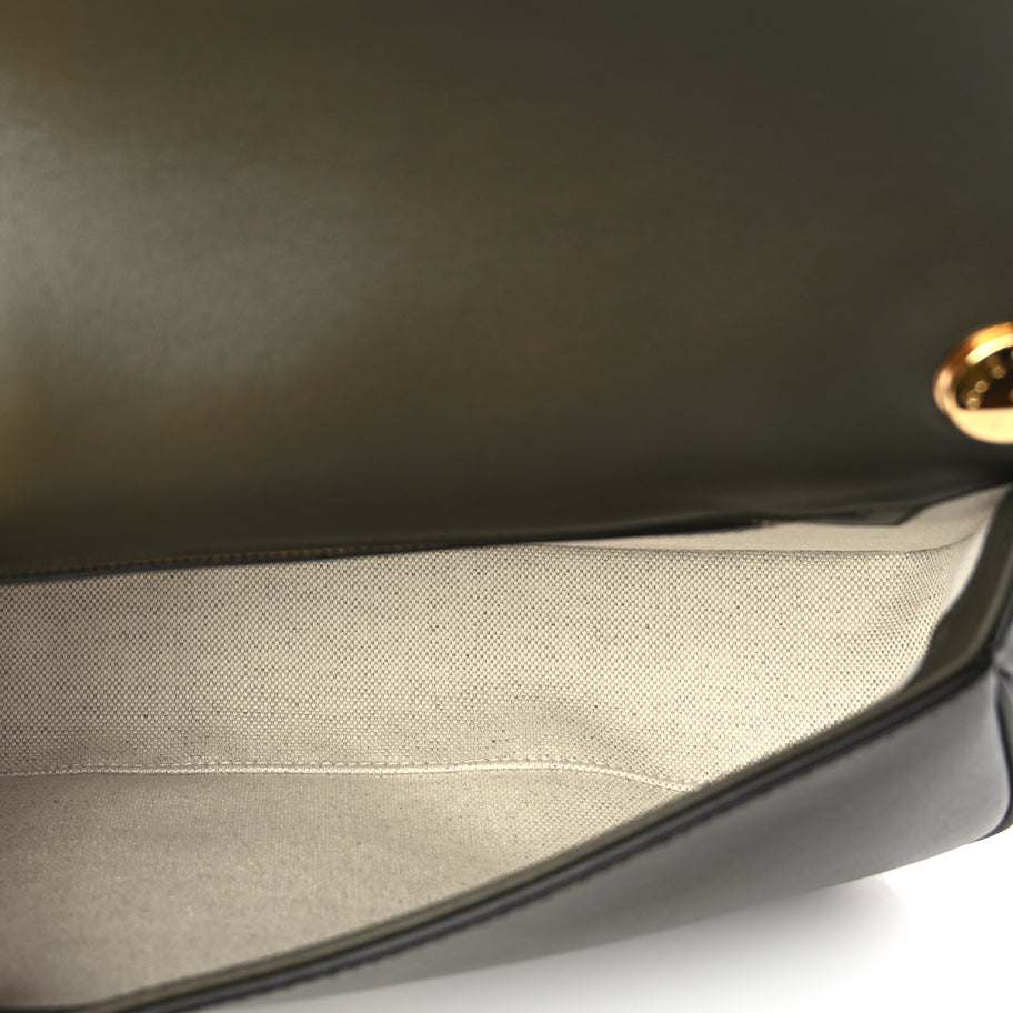 Gucci Roxy Calfskin Medium Blondie Top Handle Bag Green Image 5