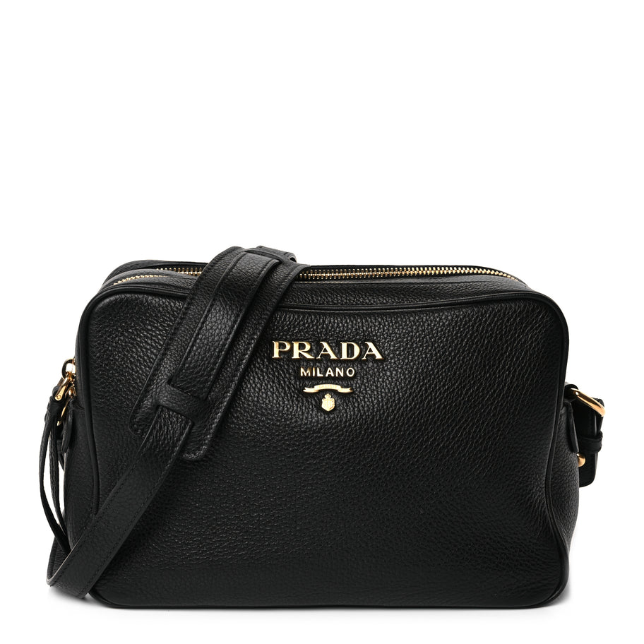 Prada Vitello Phenix Camera Bag Black Image 1