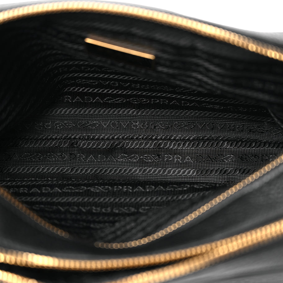 Prada Vitello Phenix Camera Bag Black Image 4