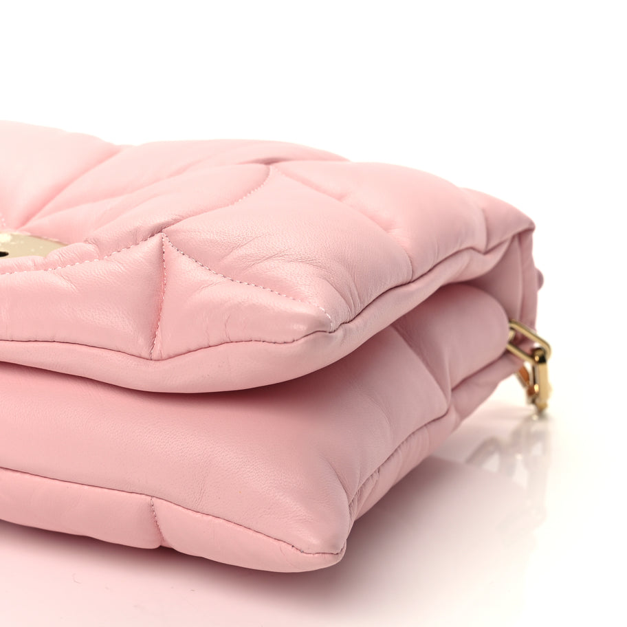 Mulberry Nappa Pillow Quilted Little Softie Bag Powder Rose Image 10