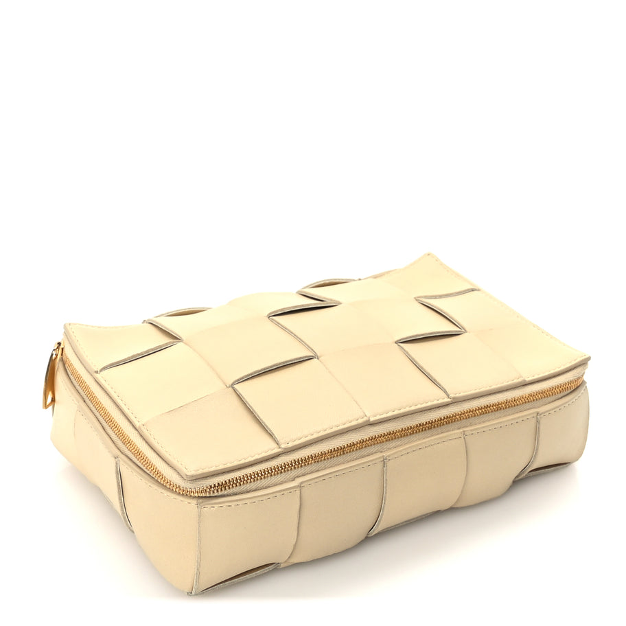 Bottega Veneta Maxi Intrecciato Travel Case  Porridge Image 3