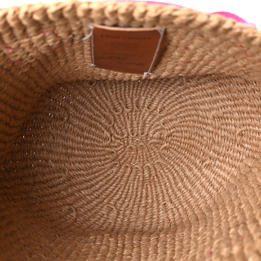 Chloe X MIFUKO Raffia Basket Bag Pink Image 4