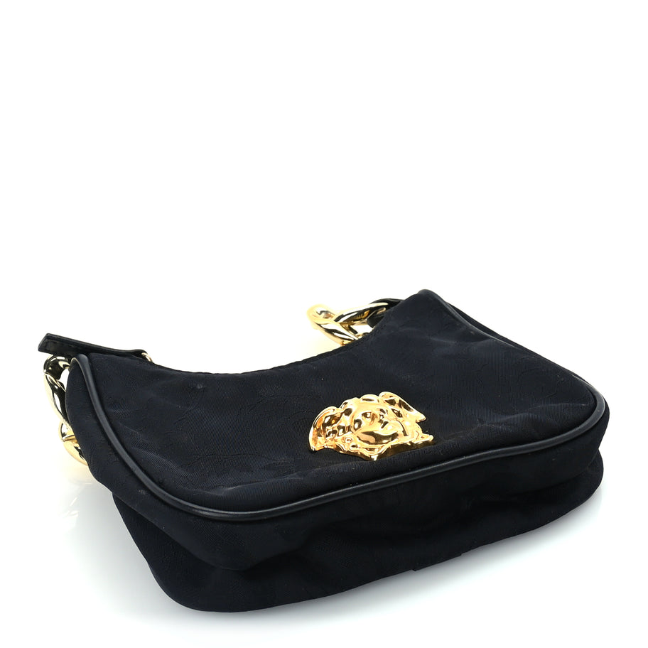 Versace Nylon Palazzo Childrens Shoulder Bag Black Image 3
