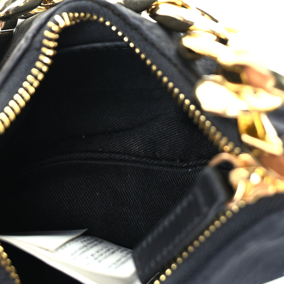 Versace Nylon Palazzo Childrens Shoulder Bag Black Image 4