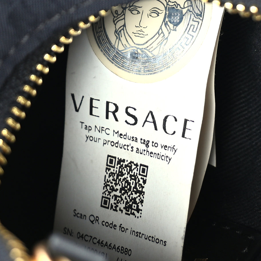 Versace Nylon Palazzo Childrens Shoulder Bag Black Image 5