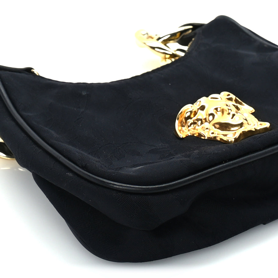 Versace Nylon Palazzo Childrens Shoulder Bag Black Image 7