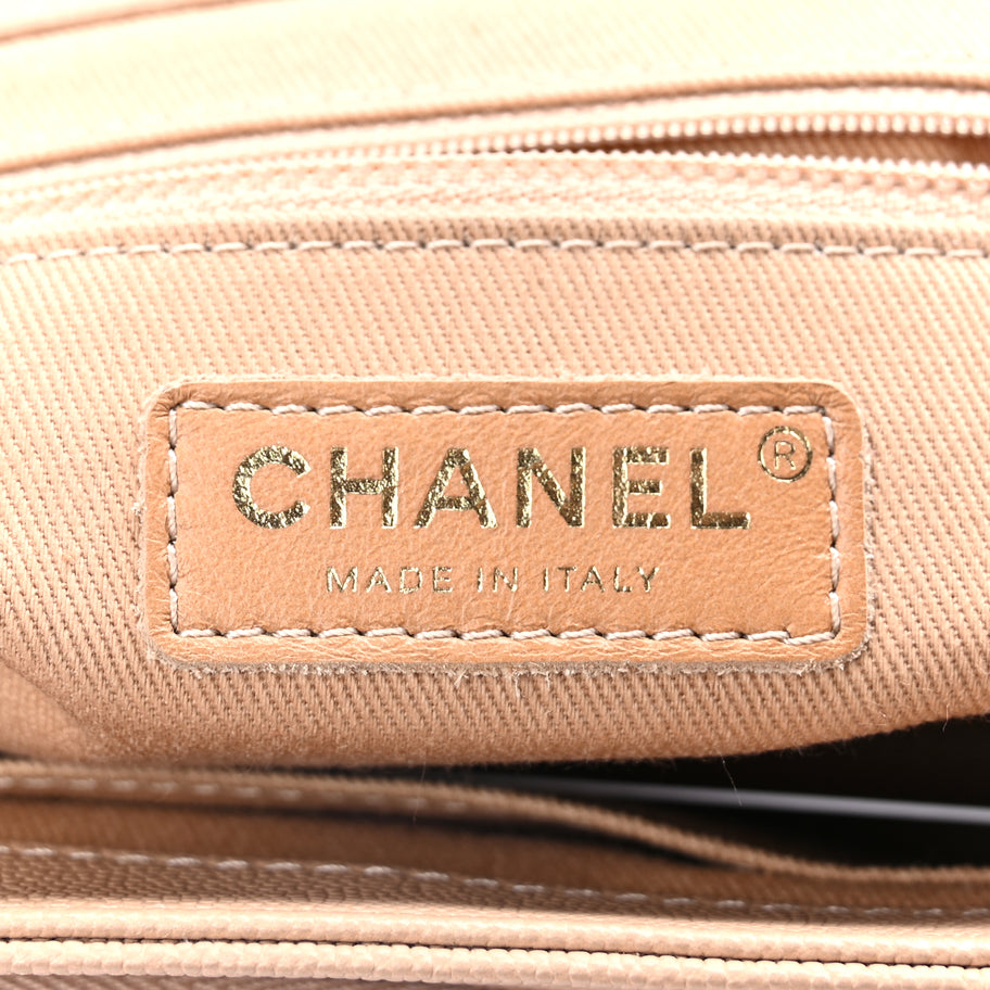 Chanel Caviar Quilted Small Business Affinity Flap Beige Image 6