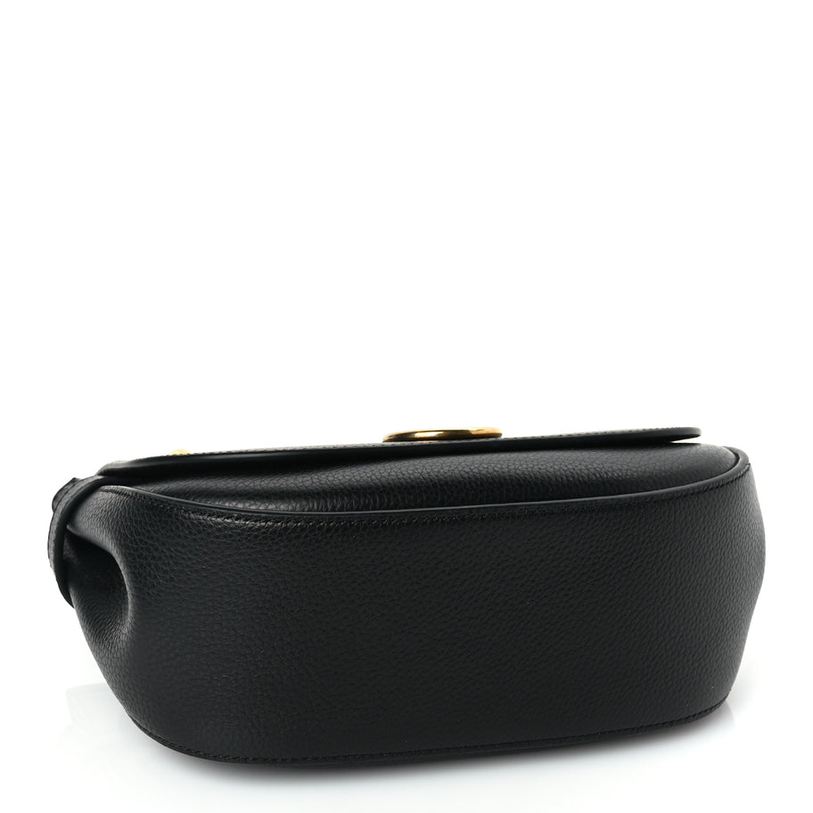 Mulberry Small Classic Grain Calfskin Small Amberley Satchel Black Image 7