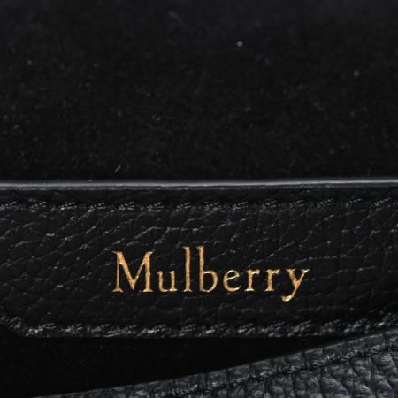 Mulberry Small Classic Grain Calfskin Small Amberley Satchel Black Image 15