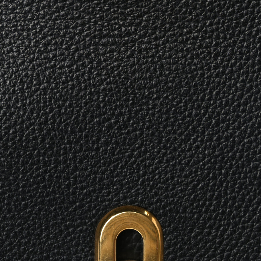 Mulberry Small Classic Grain Calfskin Small Amberley Satchel Black Image 16