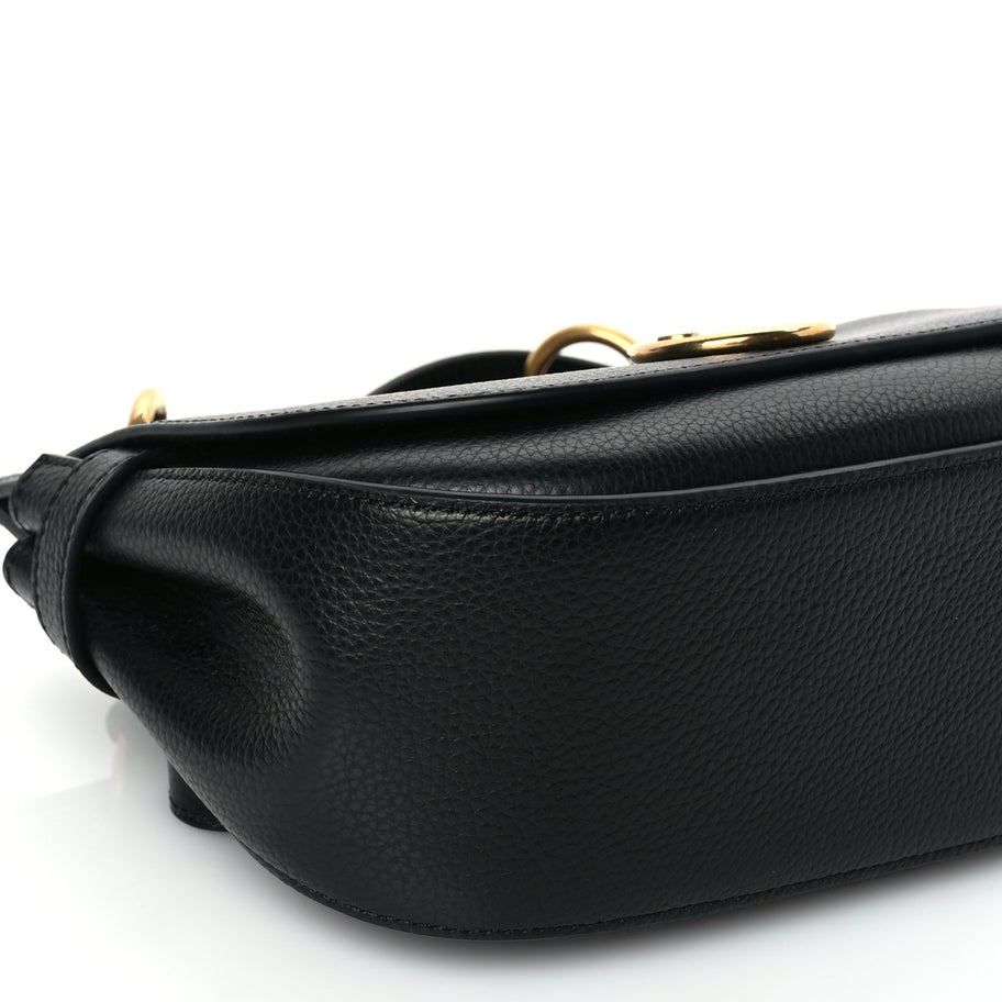 Mulberry Small Classic Grain Calfskin Small Amberley Satchel Black Image 19