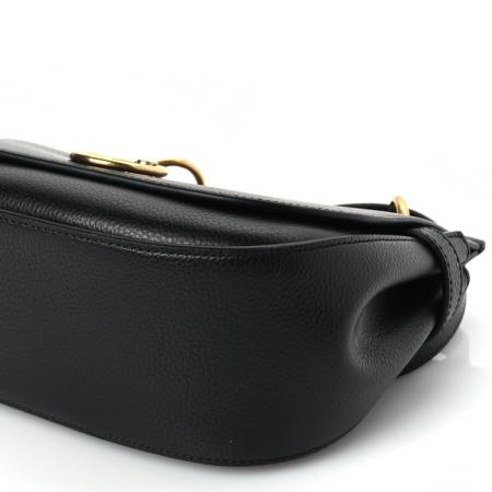 Mulberry Small Classic Grain Calfskin Small Amberley Satchel Black Image 24