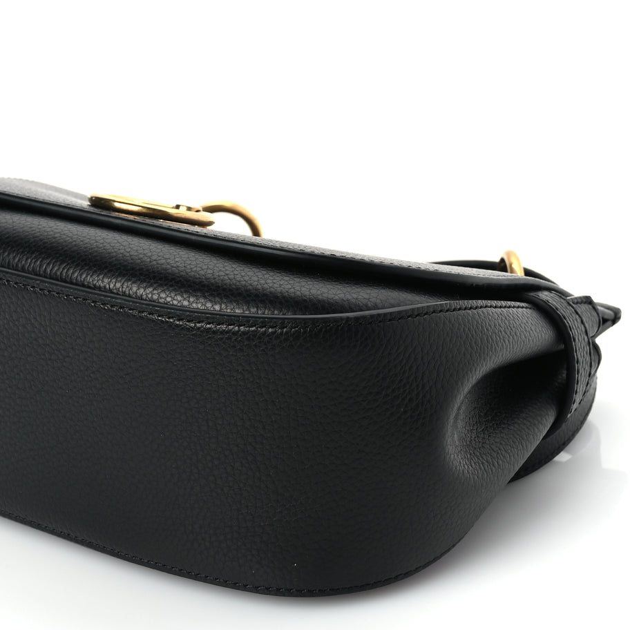 Mulberry Small Classic Grain Calfskin Small Amberley Satchel Black Image 22
