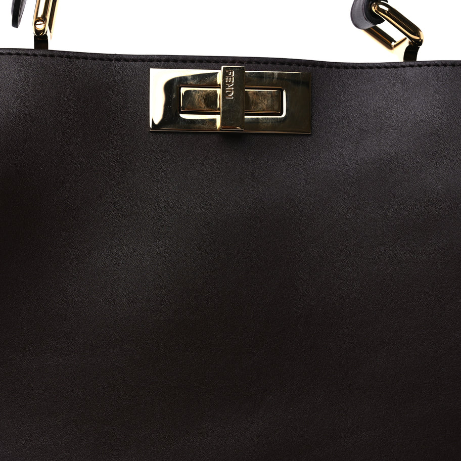 Fendi Vitello Medium Soft Peekaboo Mogano Image 6