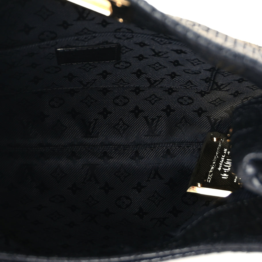 Louis Vuitton Calfskin Quilted Monogram Altair Clutch Black Image 5