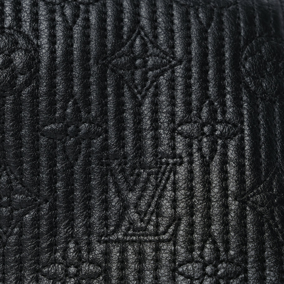 Louis Vuitton Calfskin Quilted Monogram Altair Clutch Black Image 7