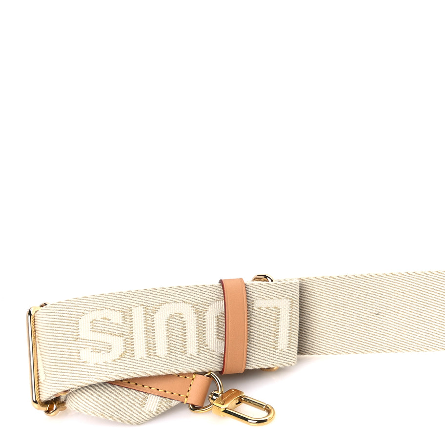 Louis Vuitton Jacquard High Rise Shoulder Strap  Beige Image 4