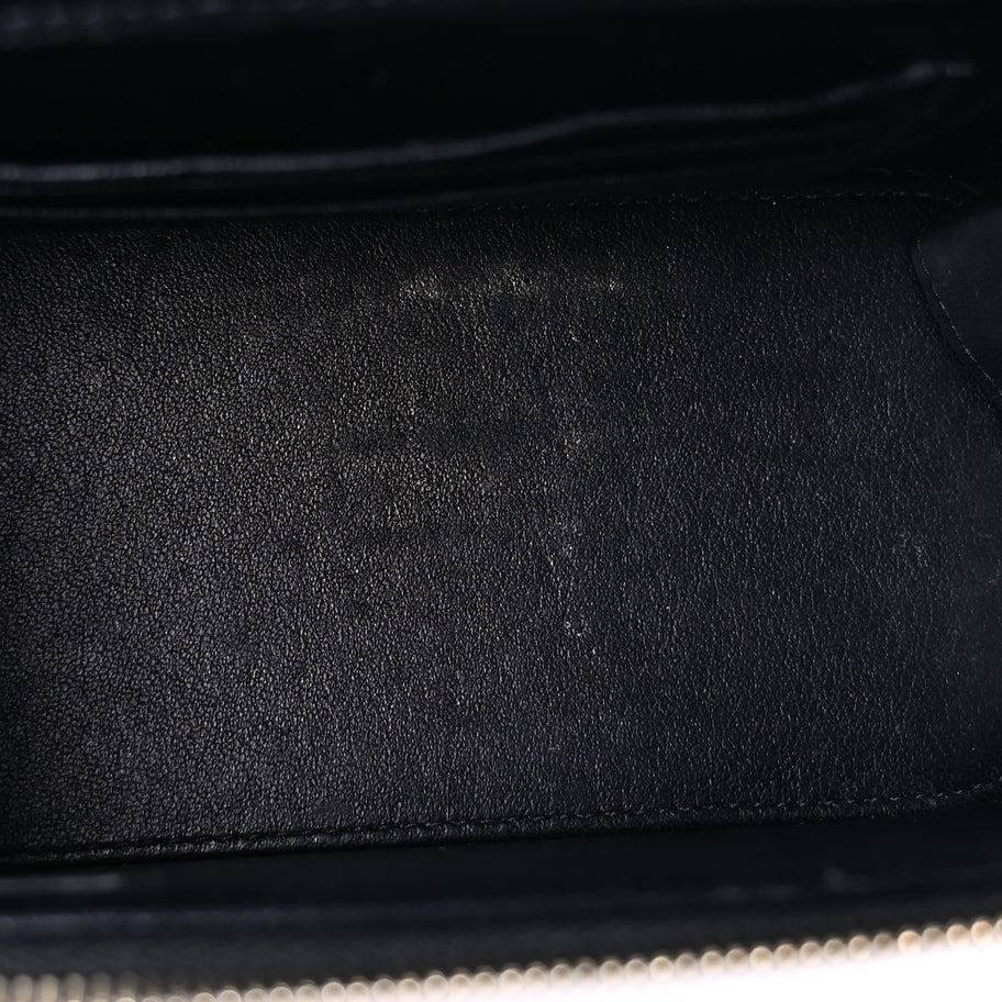Chanel Lambskin Quilted Pearl Crush Small Vanity Case With Chain Black Image 4