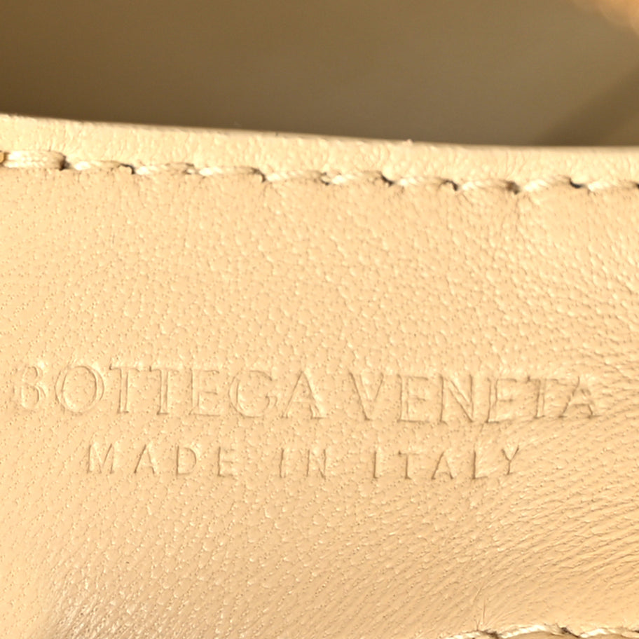 Bottega Veneta Lambskin Maxi Intrecciato Mini Cassette Camera Bag  Porridge Image 5