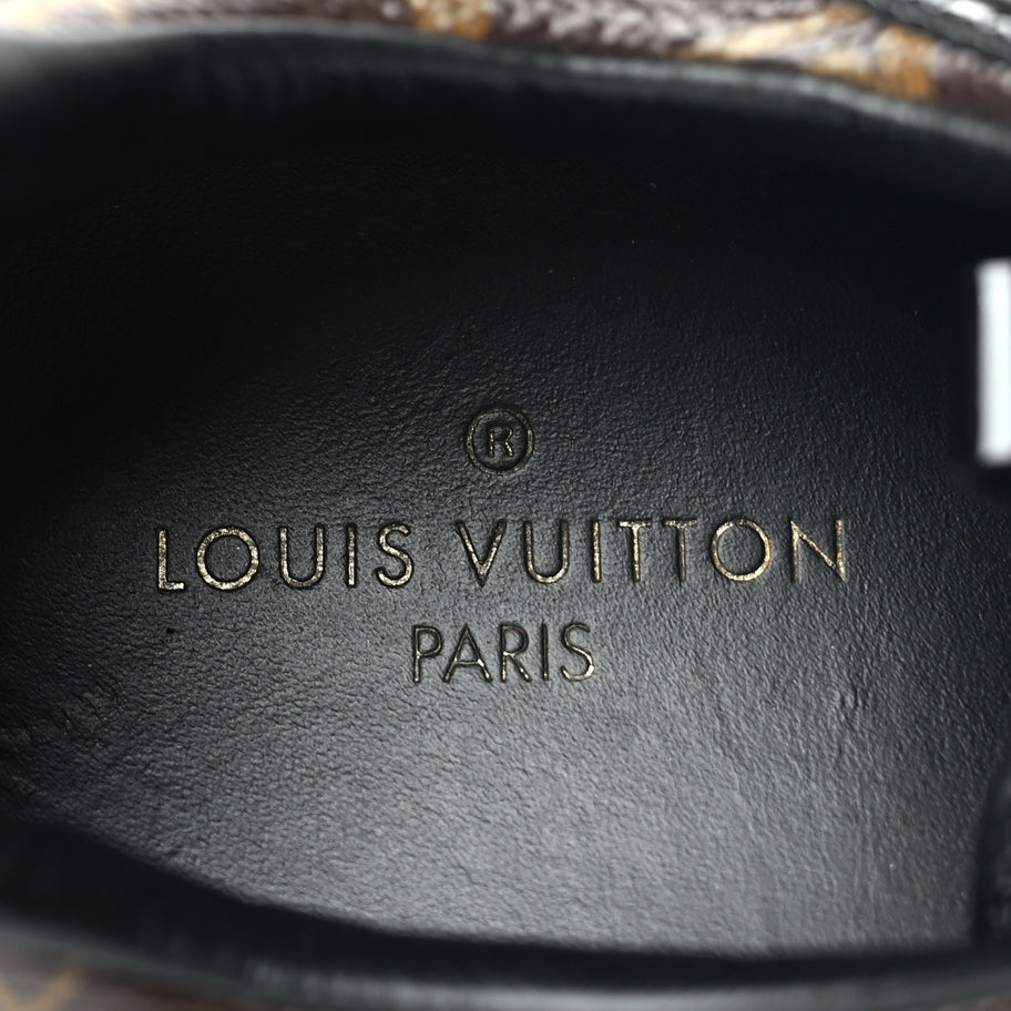 Louis Vuitton Suede Monogram Run Away Sneakers 35 Black Image 6