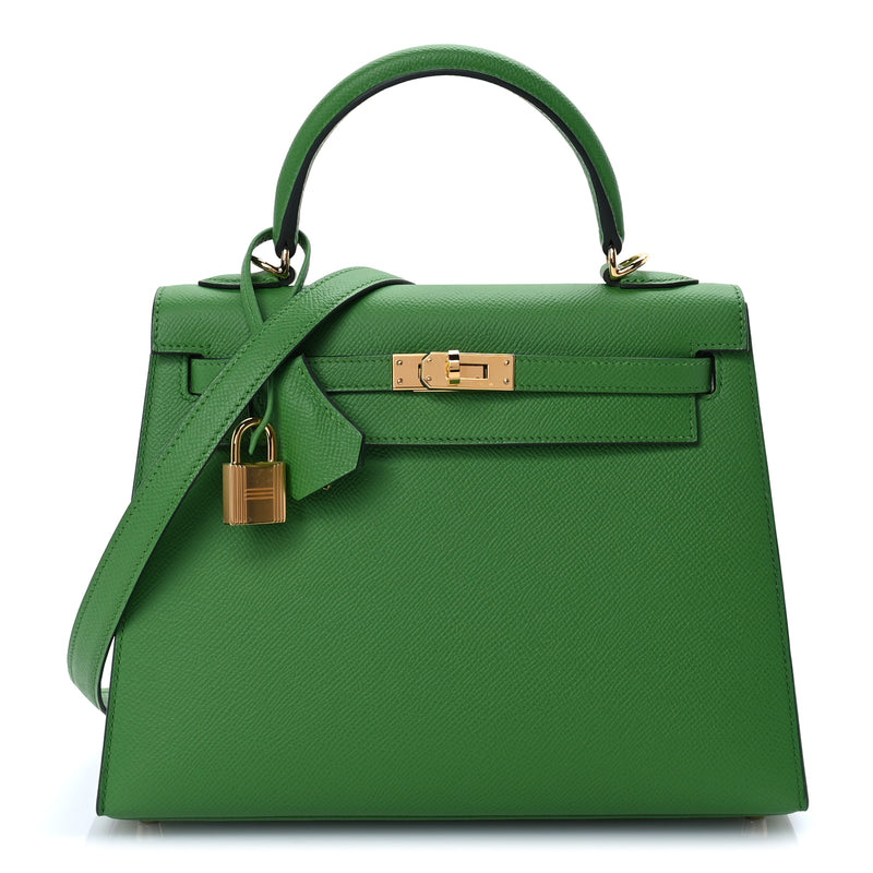  Hermes Epsom Kelly Sellier 25 Vert Yucca