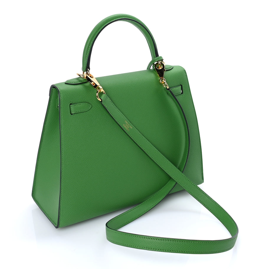 Hermes Epsom Kelly Sellier 25 Vert Yucca Image 3