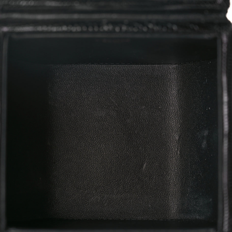Celine Lizard Round Box Triomphe Black Image 5