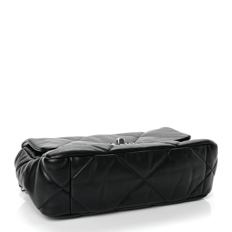 Chanel Lambskin Quilted Medium Chanel 19 Flap Black Image 4