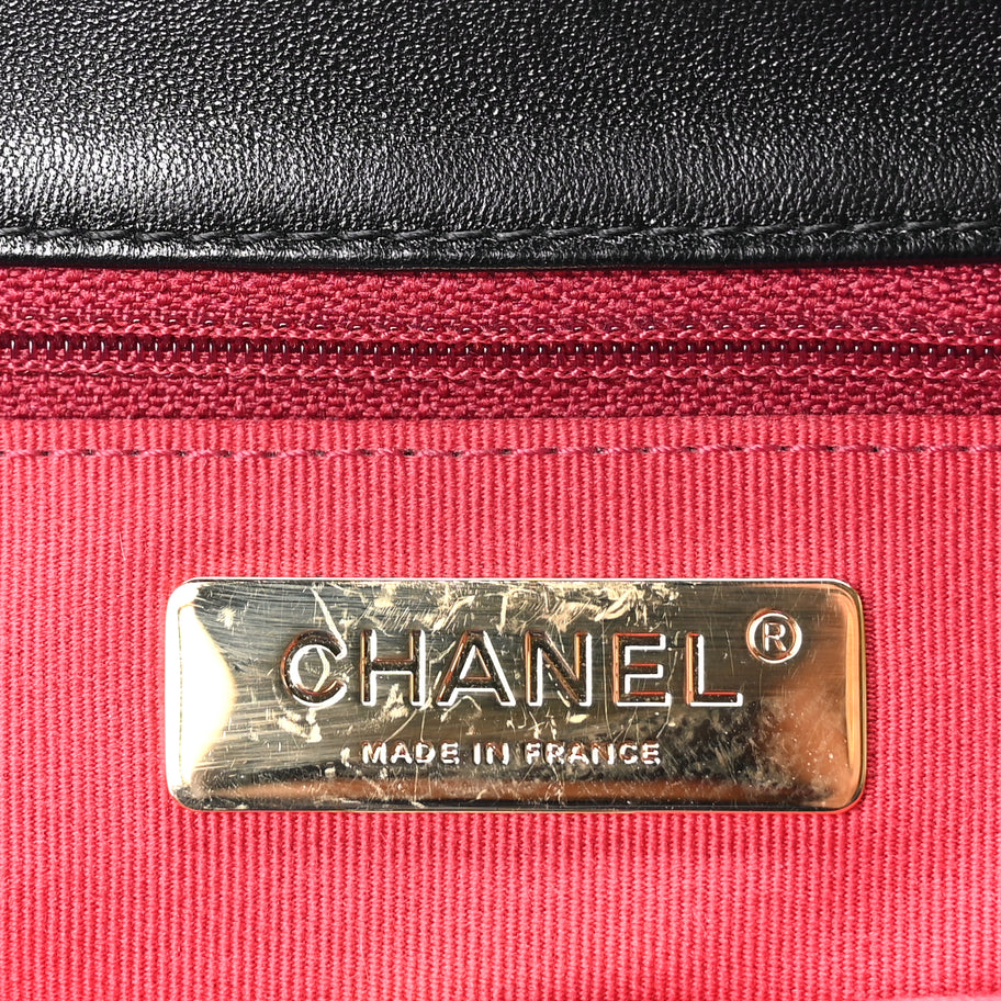 Chanel Lambskin Quilted Medium Chanel 19 Flap Black Image 5