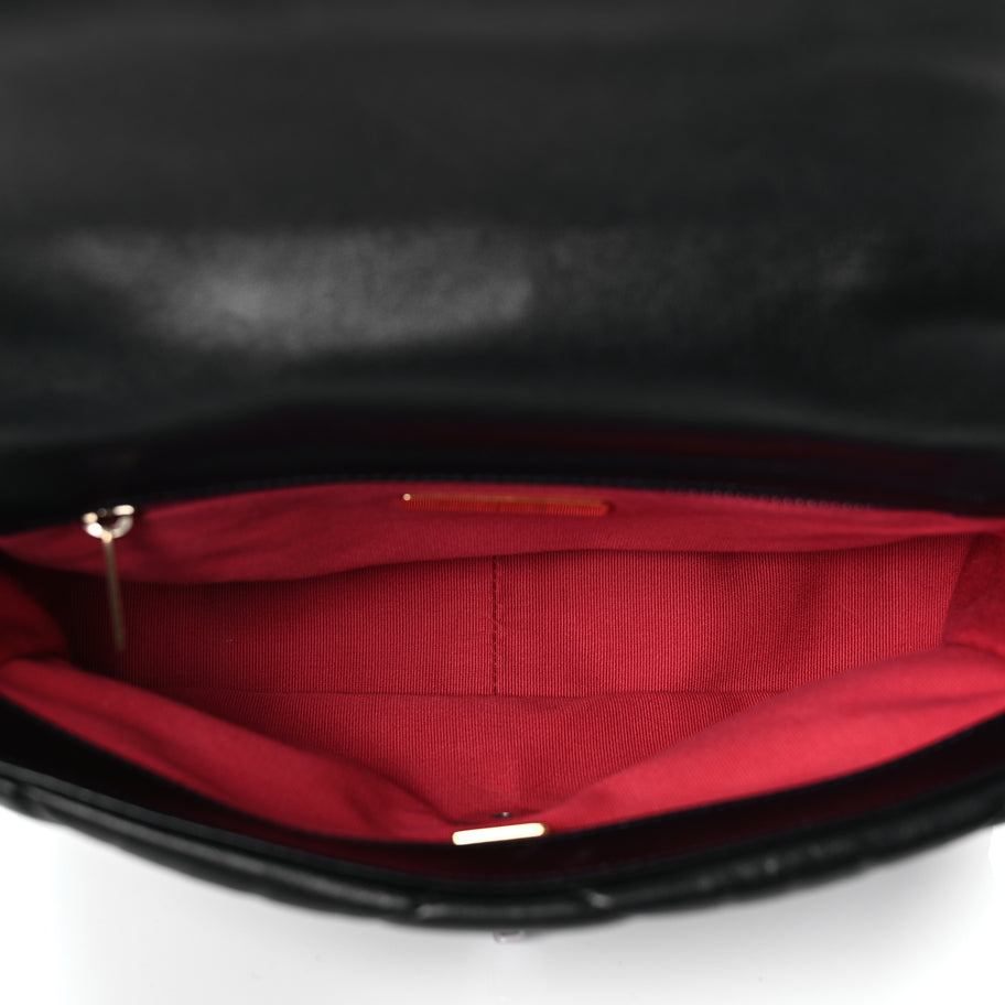 Chanel Lambskin Quilted Medium Chanel 19 Flap Black Image 7