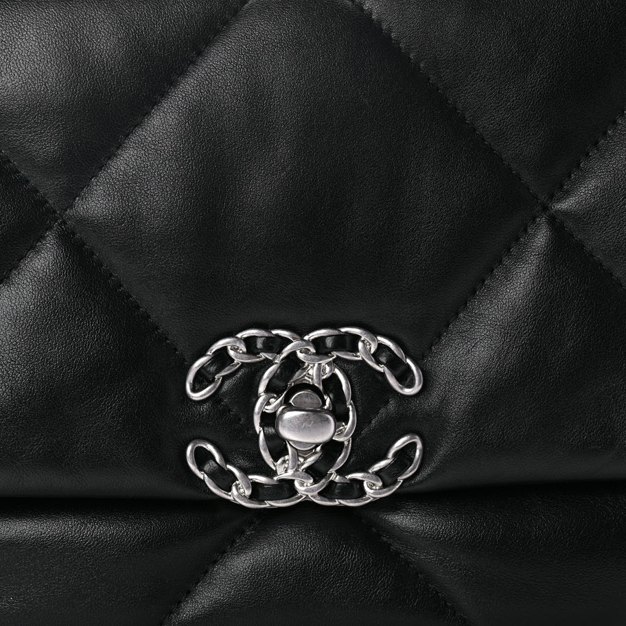 Chanel Lambskin Quilted Medium Chanel 19 Flap Black Image 8