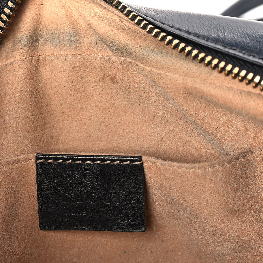 Gucci Calfskin Matelasse Small GG Marmont Chain Shoulder Bag  Black Image 5