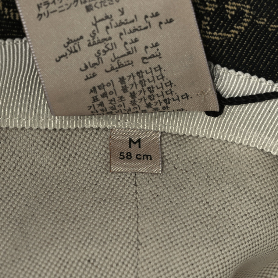 Gucci Jacquard Denim GG Monogram Oscar Bucket Hat M Black Ivory Image 9