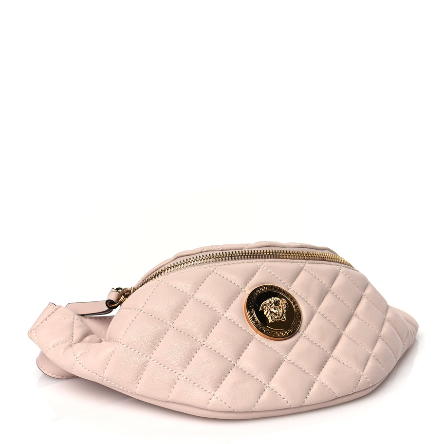Versace Nappa Quilted Medusa Belt Bag Light Pink Image 3