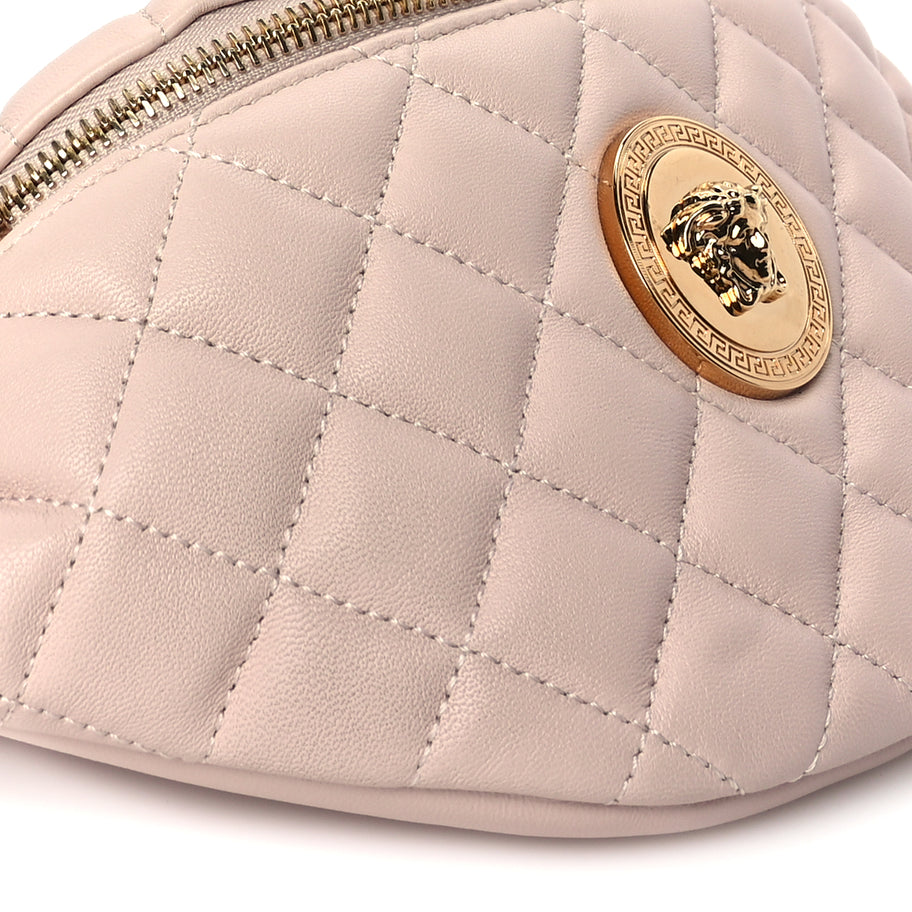 Versace Nappa Quilted Medusa Belt Bag Light Pink Image 7