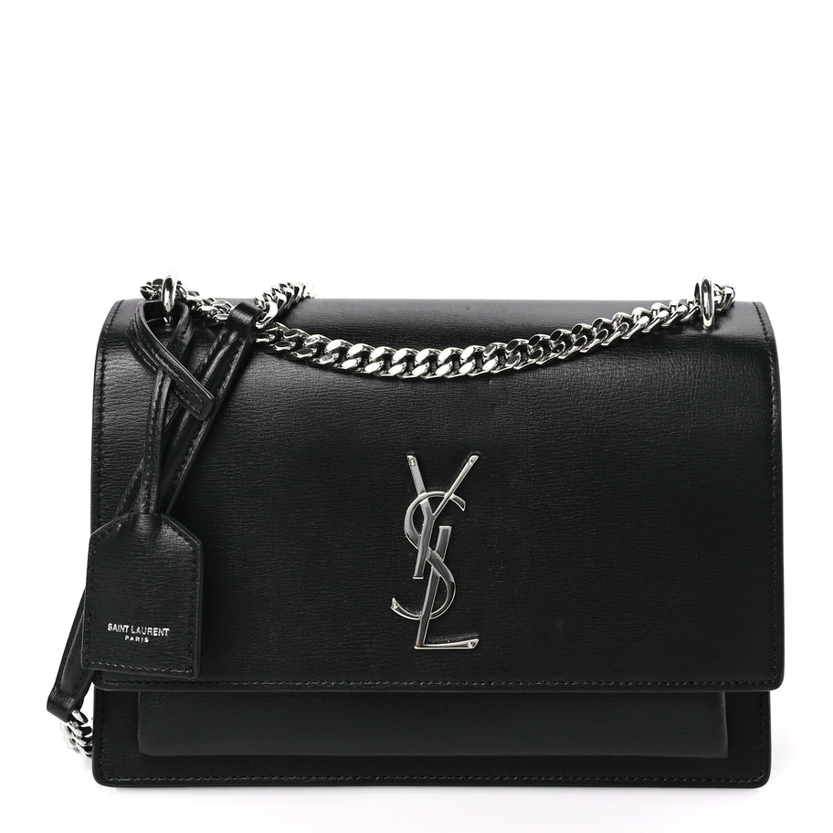 Saint Laurent Calfskin Medium Monogram Sunset Black Image 1