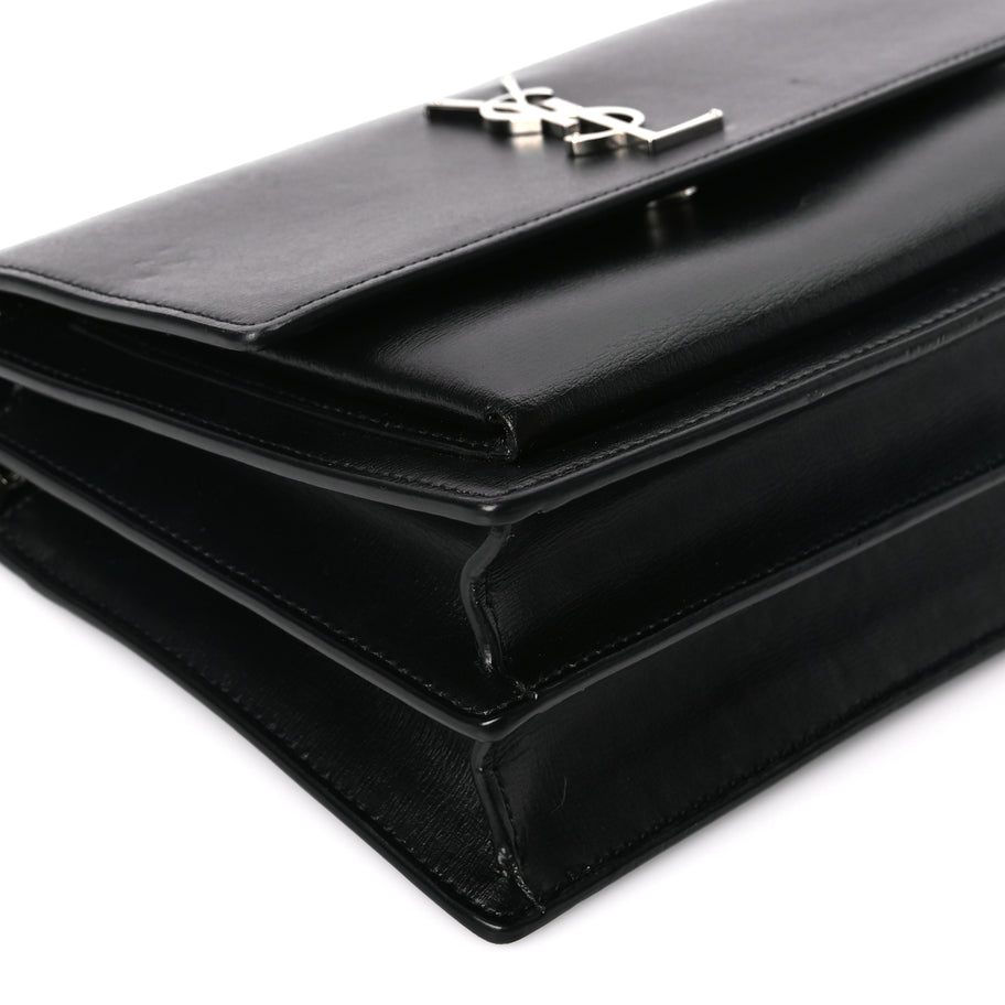 Saint Laurent Calfskin Medium Monogram Sunset Black Image 7