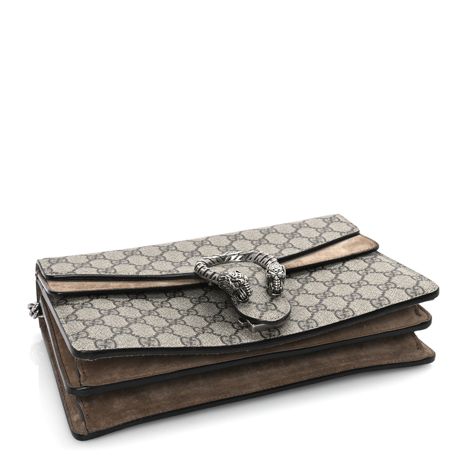 Gucci GG Supreme Monogram Small Dionysus Shoulder Bag Taupe Image 3
