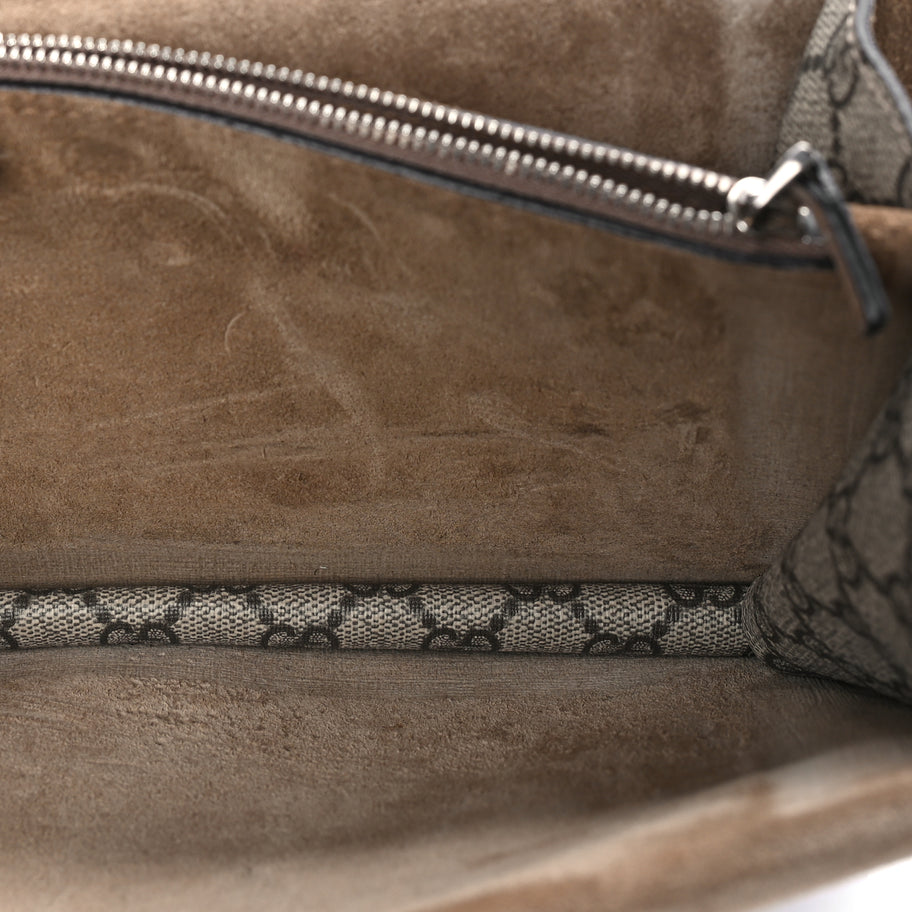 Gucci GG Supreme Monogram Small Dionysus Shoulder Bag Taupe Image 4