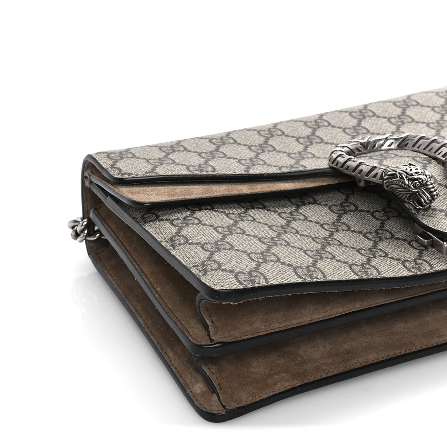 Gucci GG Supreme Monogram Small Dionysus Shoulder Bag Taupe Image 7