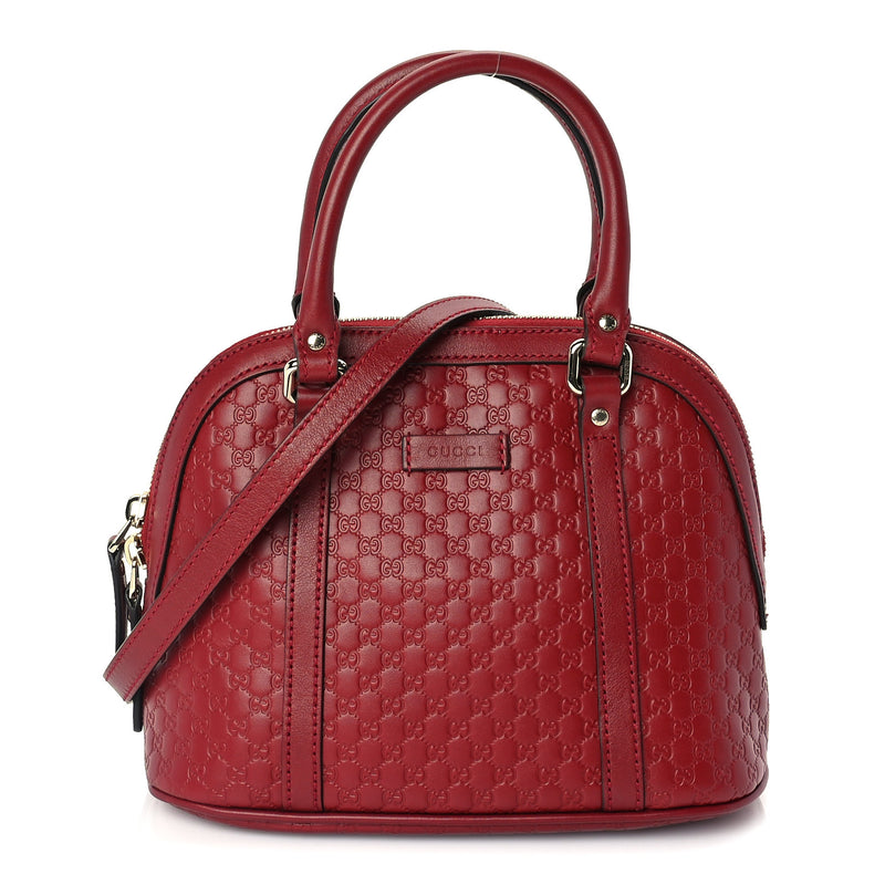  Gucci Soft Microguccissima Mini Dome Bag Rosso