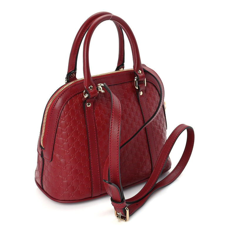  Gucci Soft Microguccissima Mini Dome Bag Rosso